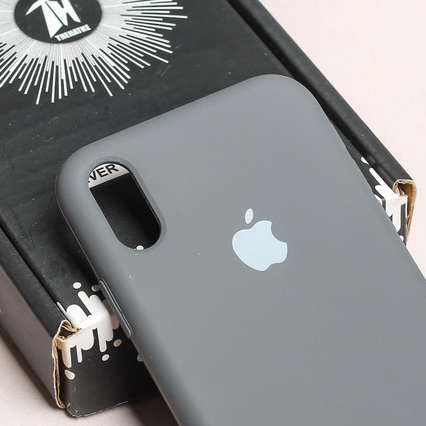 Grey Original Silicone case for Apple Iphone XR - The Hatke