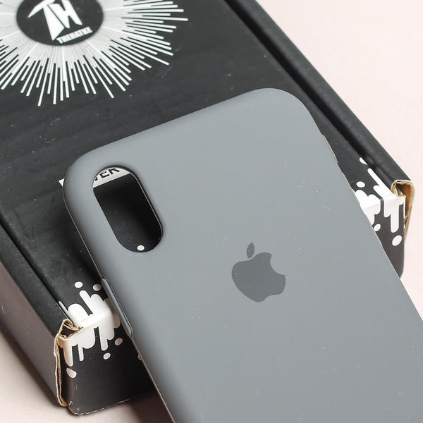 Grey Original Silicone case for Apple Iphone Xs Max - The Hatke