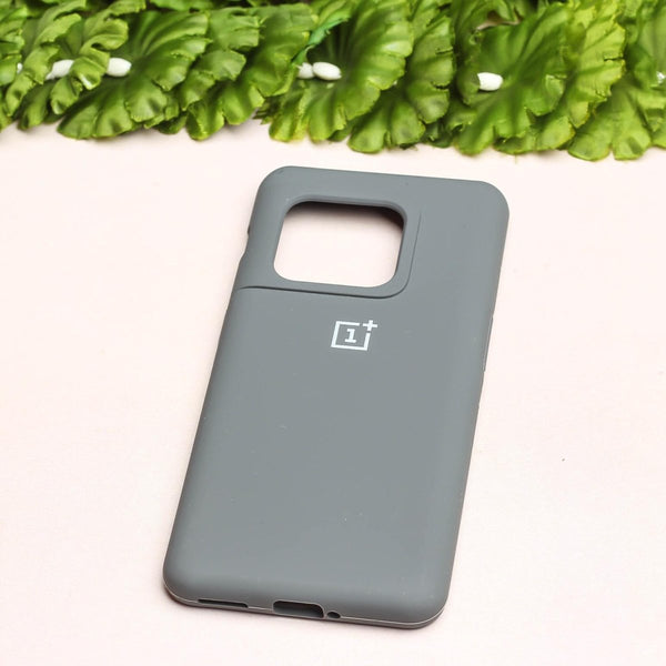Grey Original Silicone case for Oneplus 10 Pro - The Hatke