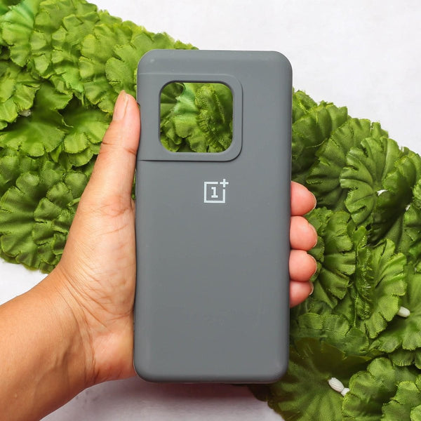 Grey Original Silicone case for Oneplus 10 Pro - The Hatke