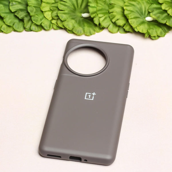 Grey Original Silicone case for Oneplus 11 - The Hatke