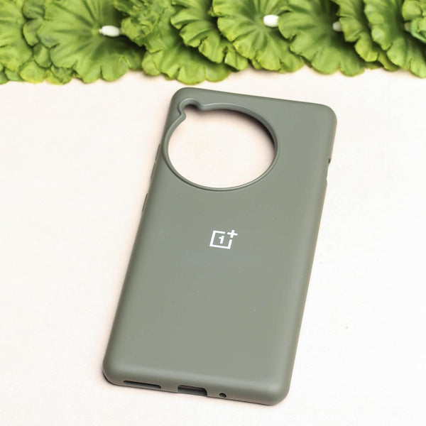 Grey Original Silicone case for Oneplus 12R - The Hatke