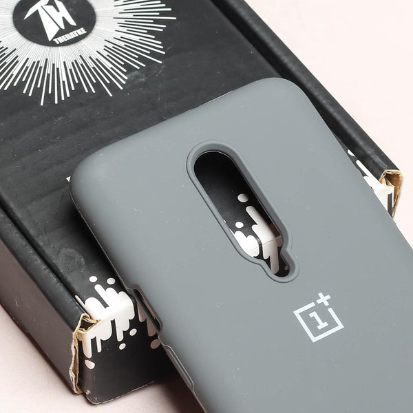 Grey Original Silicone case for Oneplus 7 Pro - The Hatke
