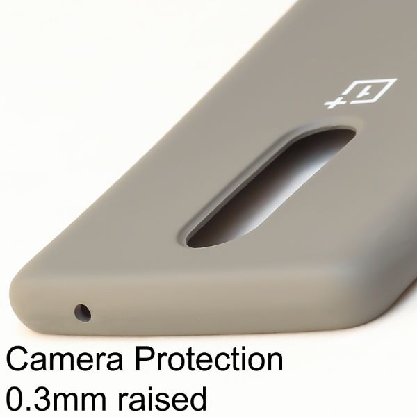 Grey Original Silicone case for Oneplus 8 - The Hatke