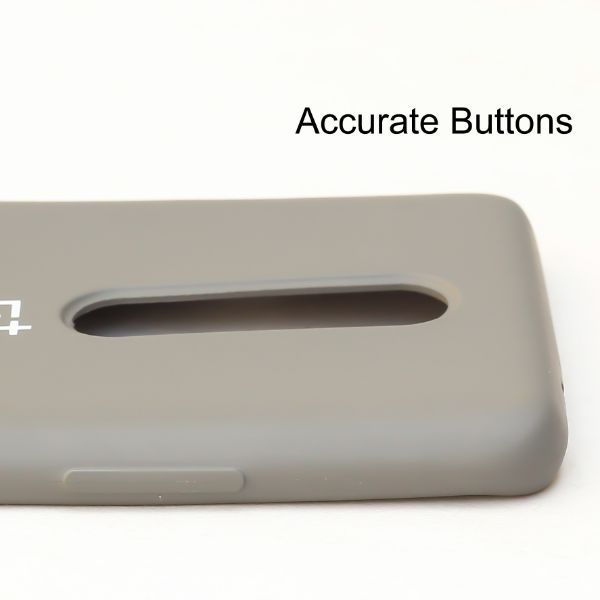 Grey Original Silicone case for Oneplus 8 - The Hatke