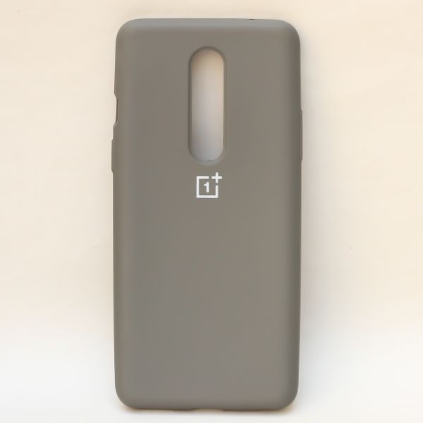 Grey Original Silicone case for Oneplus 8 - The Hatke