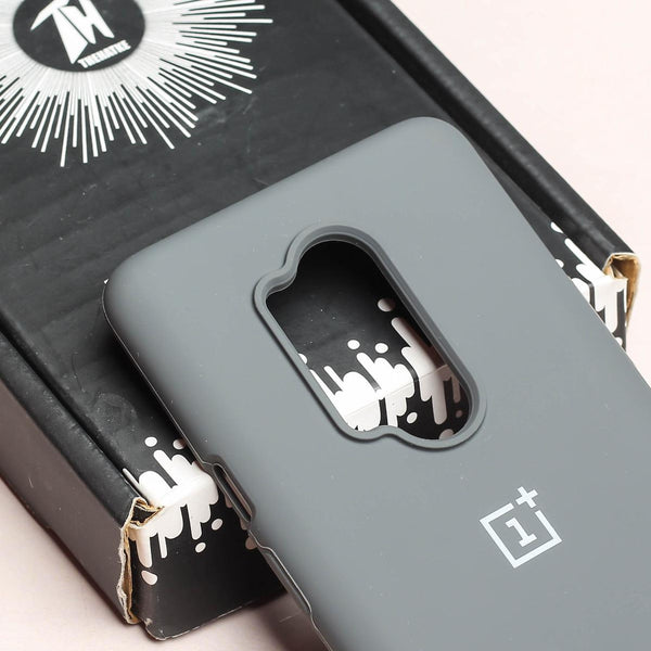 Grey Original Silicone case for Oneplus 8 Pro - The Hatke