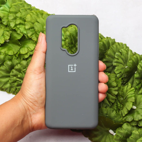 Grey Original Silicone case for Oneplus 8 Pro - The Hatke