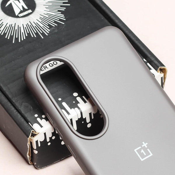 Grey Original Silicone case for Oneplus Nord CE 4 - The Hatke