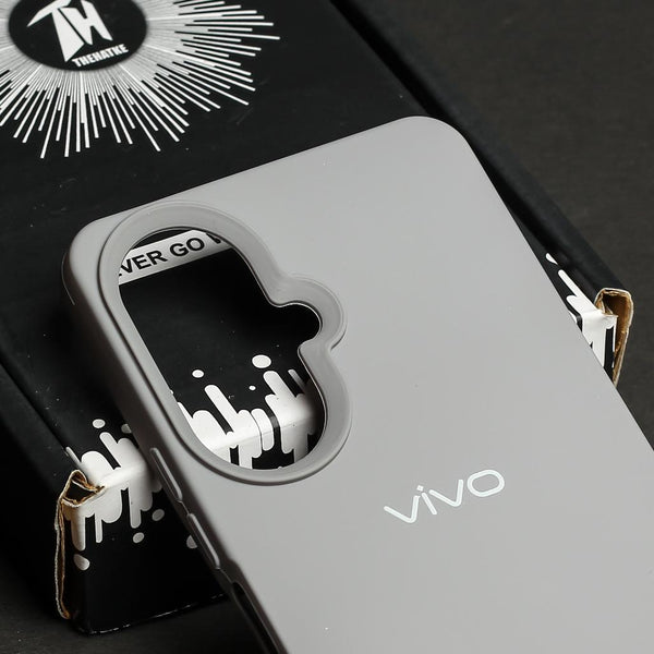 Grey Original Silicone case for Vivo Y27 4G - The Hatke