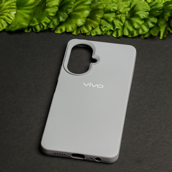 Grey Original Silicone case for Vivo Y27 4G - The Hatke
