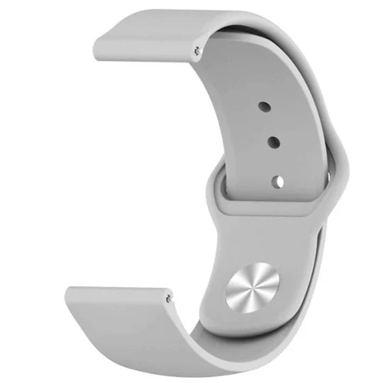 Grey Plain Silicone Strap For Apple Iwatch (42mm/44mm) - The Hatke