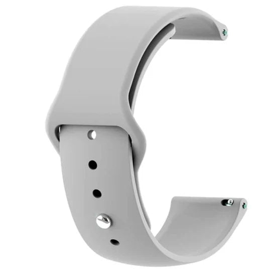 Grey Plain Silicone Strap For Watch Series 2 (42mm/44mm/45mm/46mm/49mm) - The Hatke