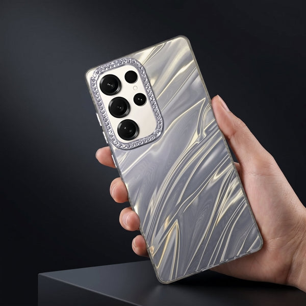 Grey Ripple Case for Samsung S25 Ultra - The Hatke