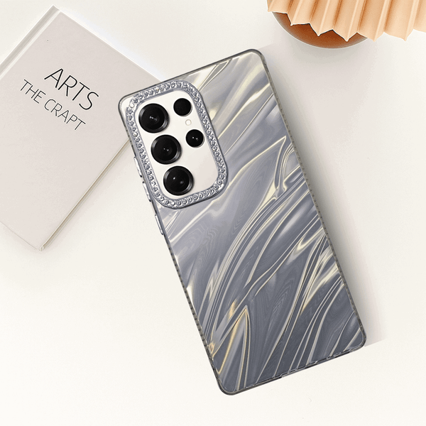 Grey Ripple Case for Samsung S25 Ultra - The Hatke