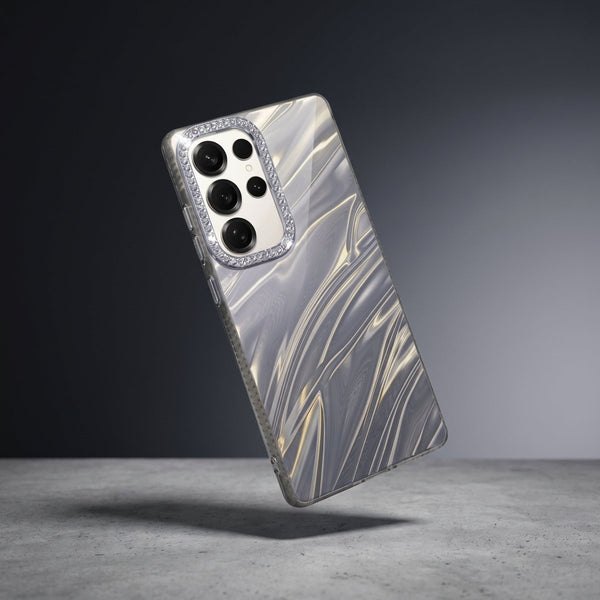 Grey Ripple Case for Samsung S25 Ultra - The Hatke