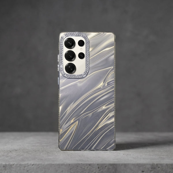 Grey Ripple Case for Samsung S25 Ultra - The Hatke