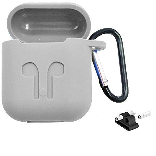 Grey Silicone Case For Apple Airpods 1/2 - The Hatke