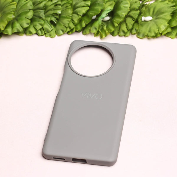Grey Silicone Case for Vivo V30E - The Hatke