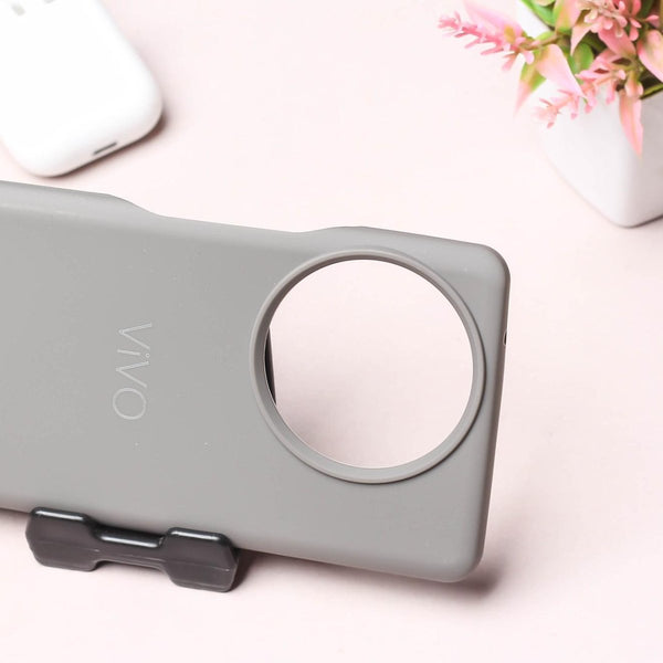 Grey Silicone Case for Vivo V30E - The Hatke