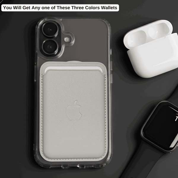 Grey Wallet Case for Apple iphone - The Hatke