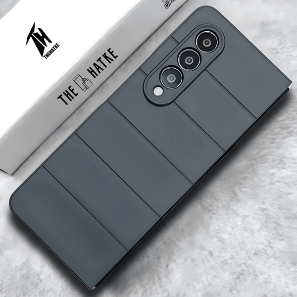 Grey Wave Case for Samsung Galaxy Z FOLD 4 - The Hatke