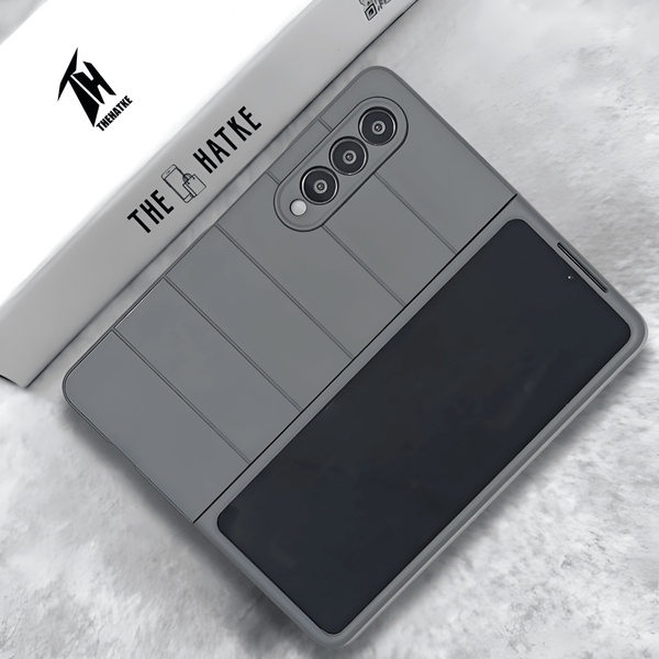 Grey Wave Case for Samsung Galaxy Z FOLD 4 - The Hatke