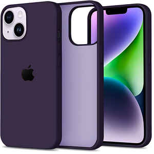 Deep Purple  Original Silicone case for Apple iphone 15