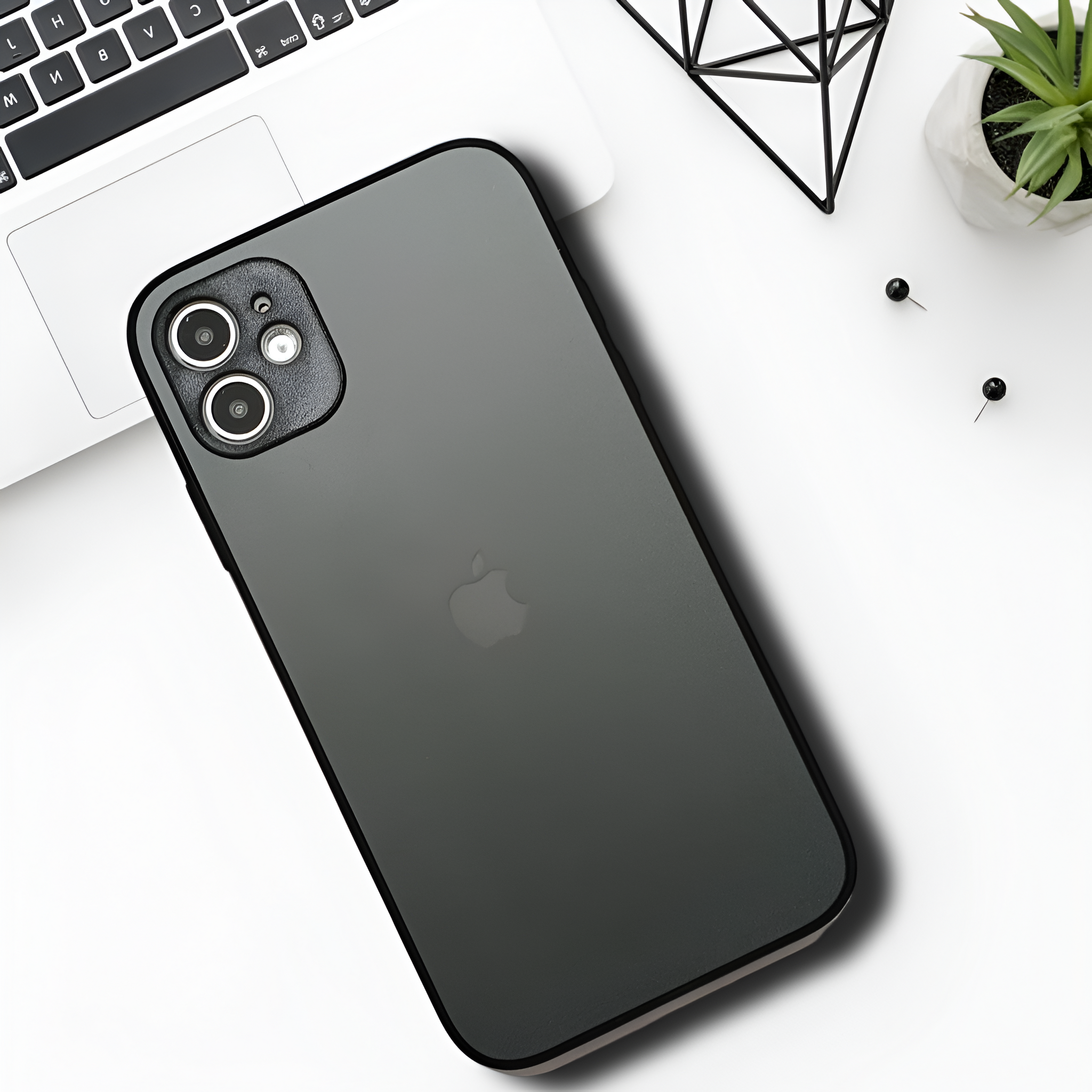 Grey Matte Fiber Silicone case for Apple iphone 11