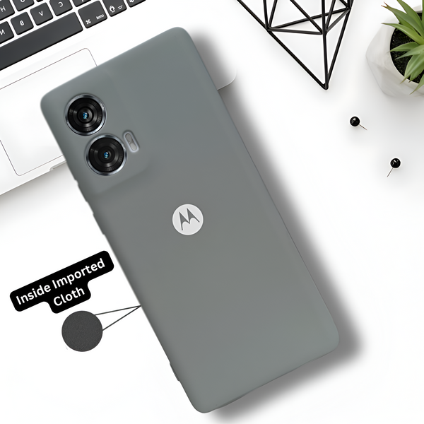 Light Brown Camera Original Silicone case for Motorola Edge 50 Fusion