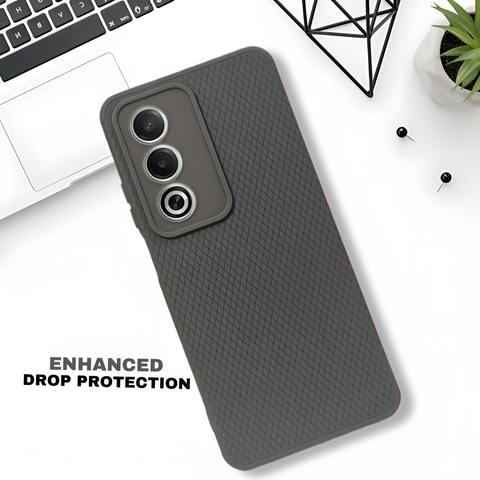 Grey Line wave Silicone Case for Oppo K12X
