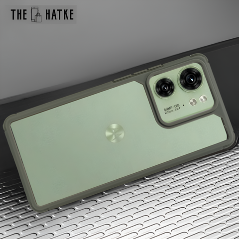 Pureview Grey Hybrid Shockproof Silicone Case for Motorola Edge 40