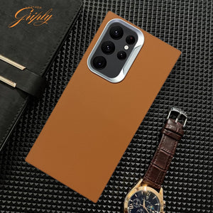 Griply Brown Leather Case for Samsung S22 Ultra