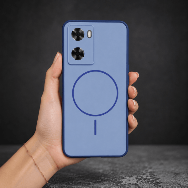 GripMate Blue Silicone case for Oppo A57 4G - The Hatke