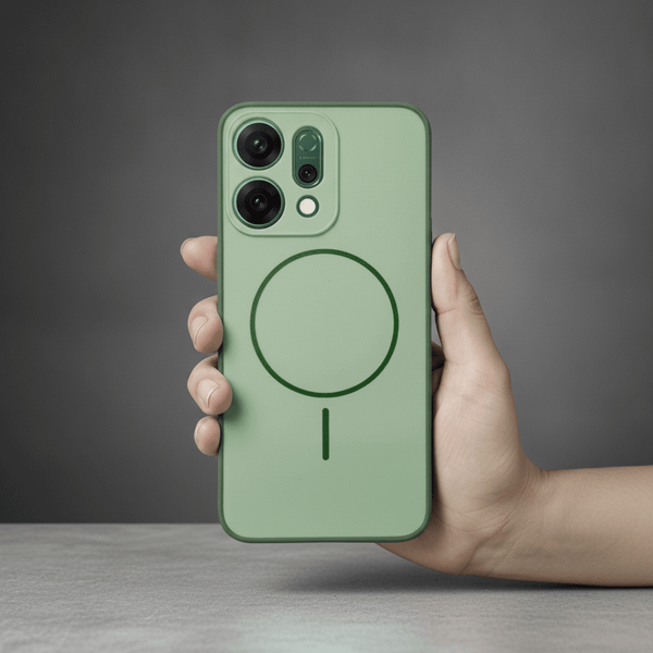 GripMate Green Silicone case for Oppo Reno 14 - The Hatke
