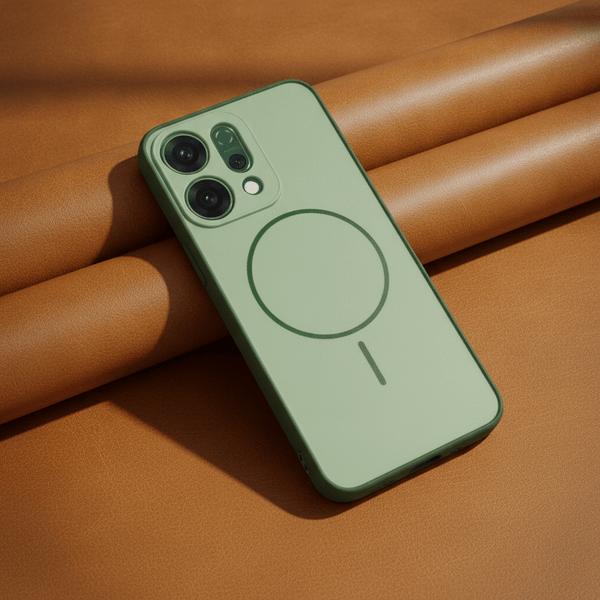 GripMate Green Silicone case for Oppo Reno 14 - The Hatke