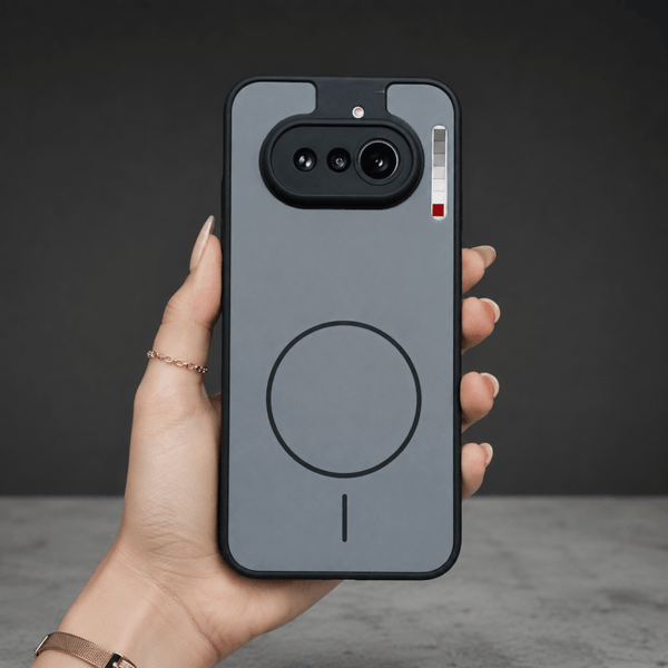 GripMate Grey Silicone case for Nothing Phone 4a - The Hatke