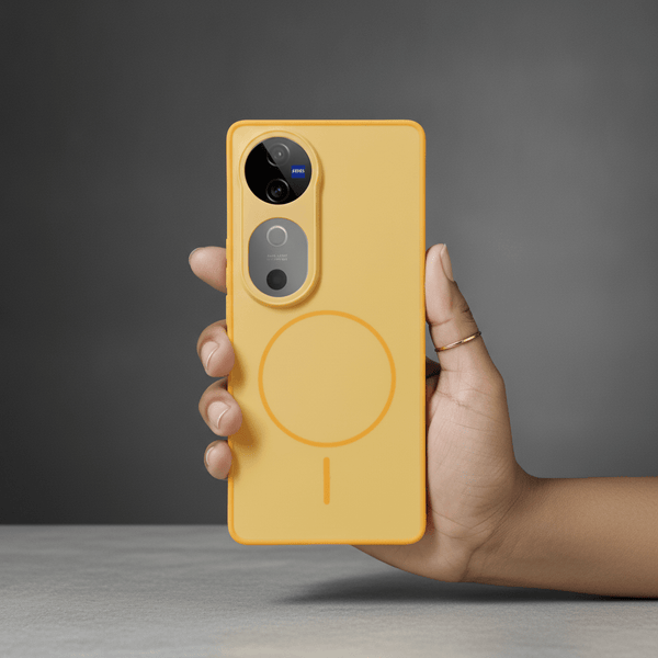 GripMate Orange OC Silicone case for Vivo V40 Pro - The Hatke