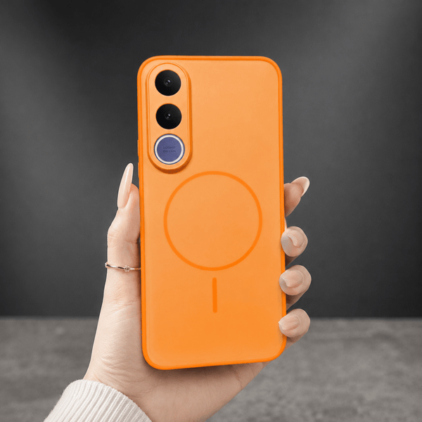 GripMate Orange Silicone case for Vivo V70 Fe - The Hatke
