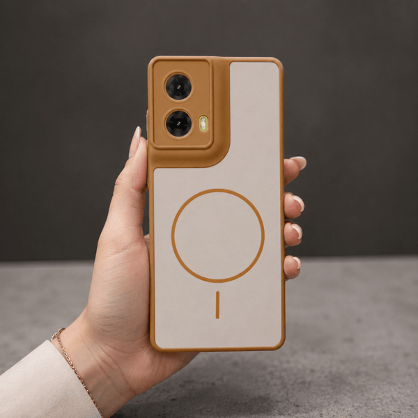 GripMate Peach Silicone case for Motorola G85 - The Hatke