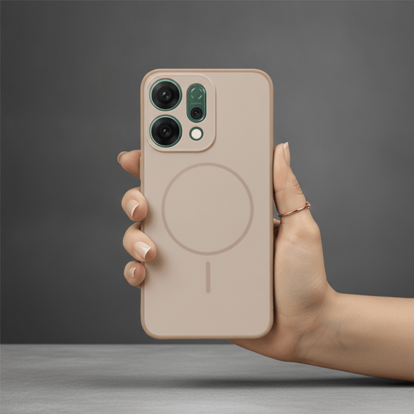 GripMate Peach Silicone case for Oppo Reno 14 - The Hatke