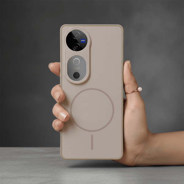 GripMate Peach Silicone case for Vivo V40 Pro - The Hatke