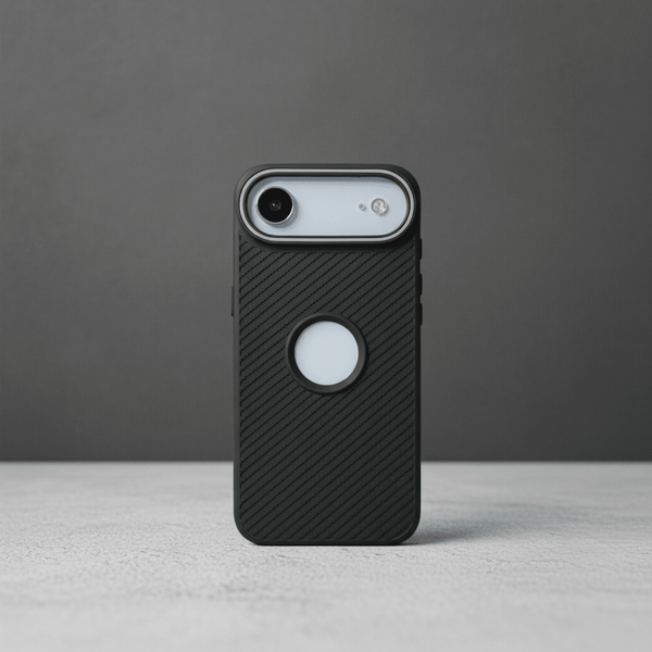 Gripon Black (Grey RING) Silicone Case for Apple iphone Air - The Hatke