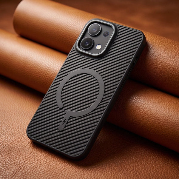 Gripon Black (Grey RING) Silicone Case for Oppo F31 - The Hatke