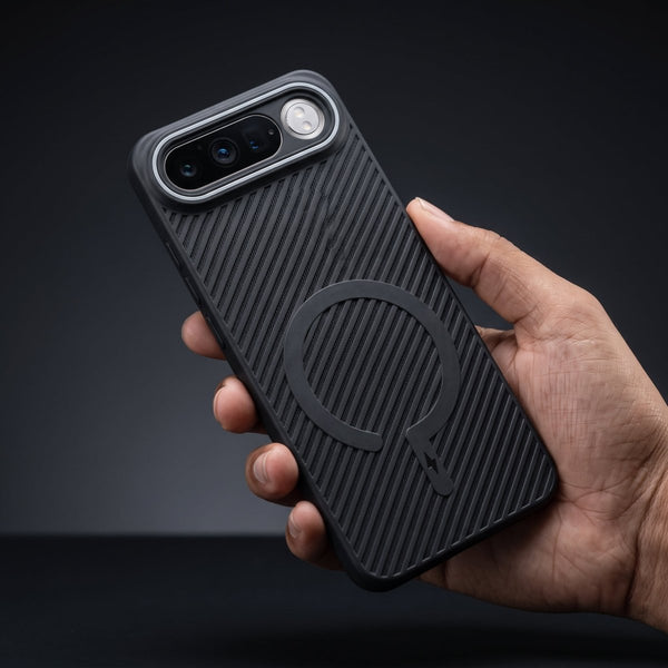Gripon Black (Grey RING) Silicone Case for Realme 16 - The Hatke
