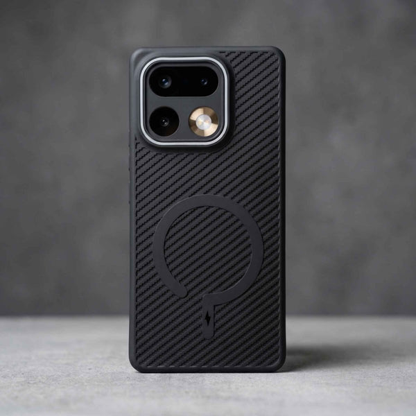 Gripon Black (Grey RING) Silicone Case for Realme 16 Pro - The Hatke