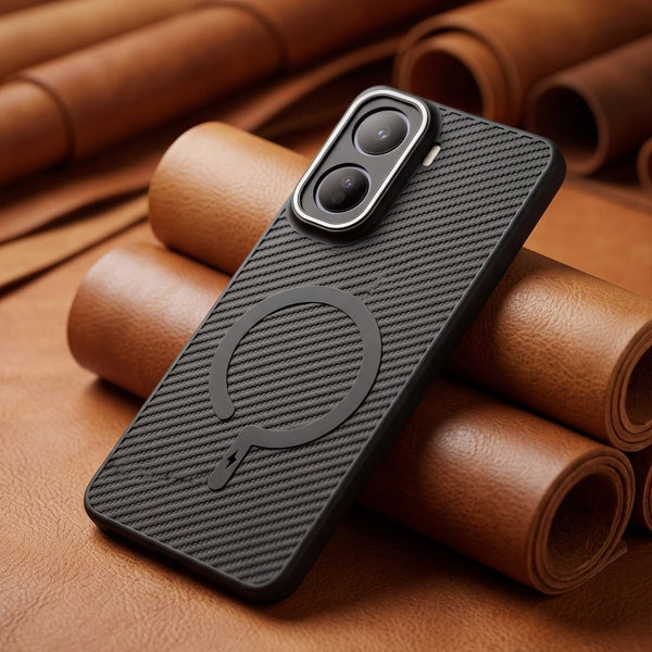 Gripon Black (Grey RING) Silicone Case for Vivo T5 Pro - The Hatke