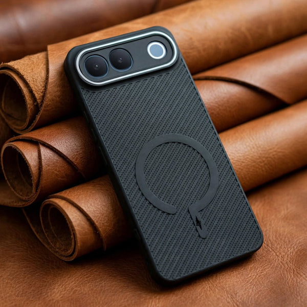 Gripon Black (Grey RING)Silicone Case for Vivo S2 - The Hatke