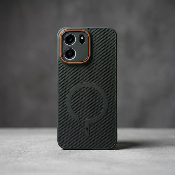 Gripon Black (ORANGE RING) Silicone Case for Oneplus Nord Ce 6 - The Hatke