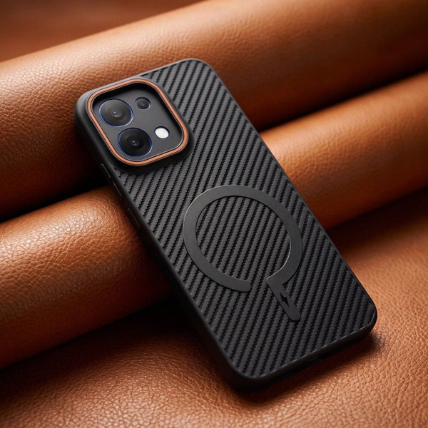Gripon Black (ORANGE RING) Silicone Case for Oppo F31 - The Hatke